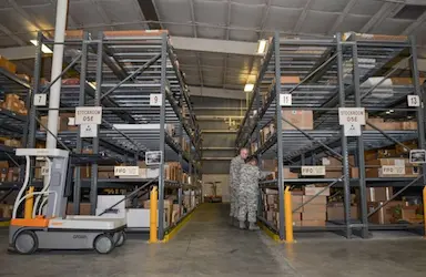 Smart warehouse racks